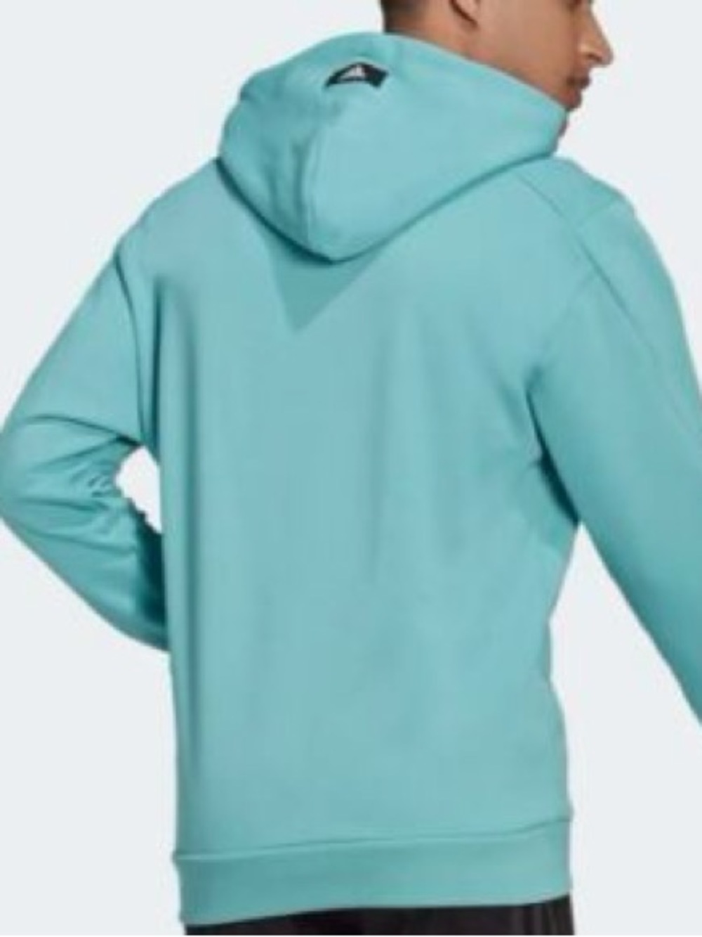 adidas Teal Green Hoodie with White Logo - Picture 6 of 6
